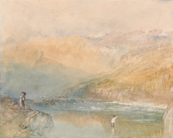 On the Mosell Near Traben Trarbach ca 1841