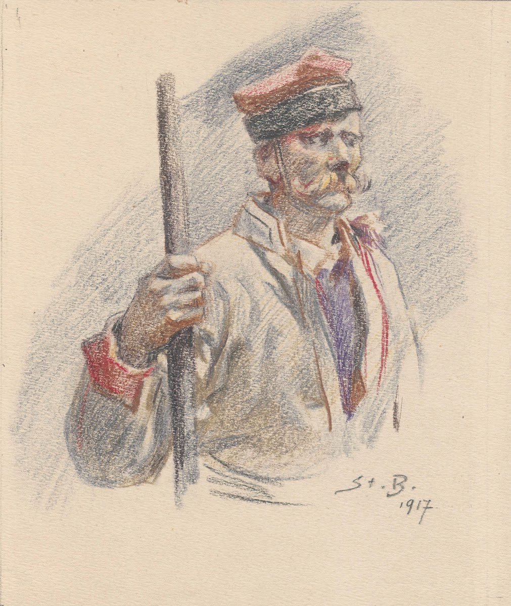 Bust of a Krakow dweller 1917