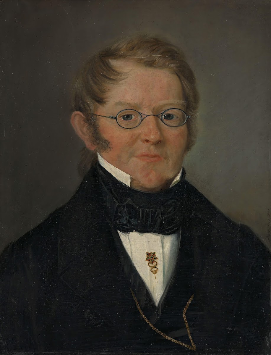 Portrait of County Court Judge Jens C Delphin 1843