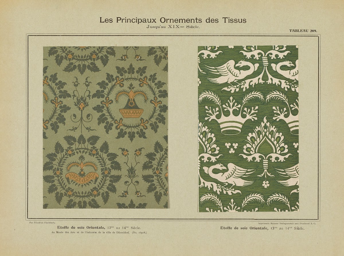 Les principaux ornaments des tissus jusquau XIXme siecle Pl47 1902