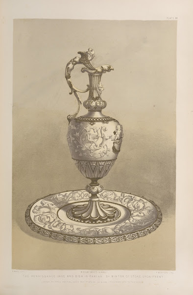 The renaissance vase and dish in parian 1851   1853