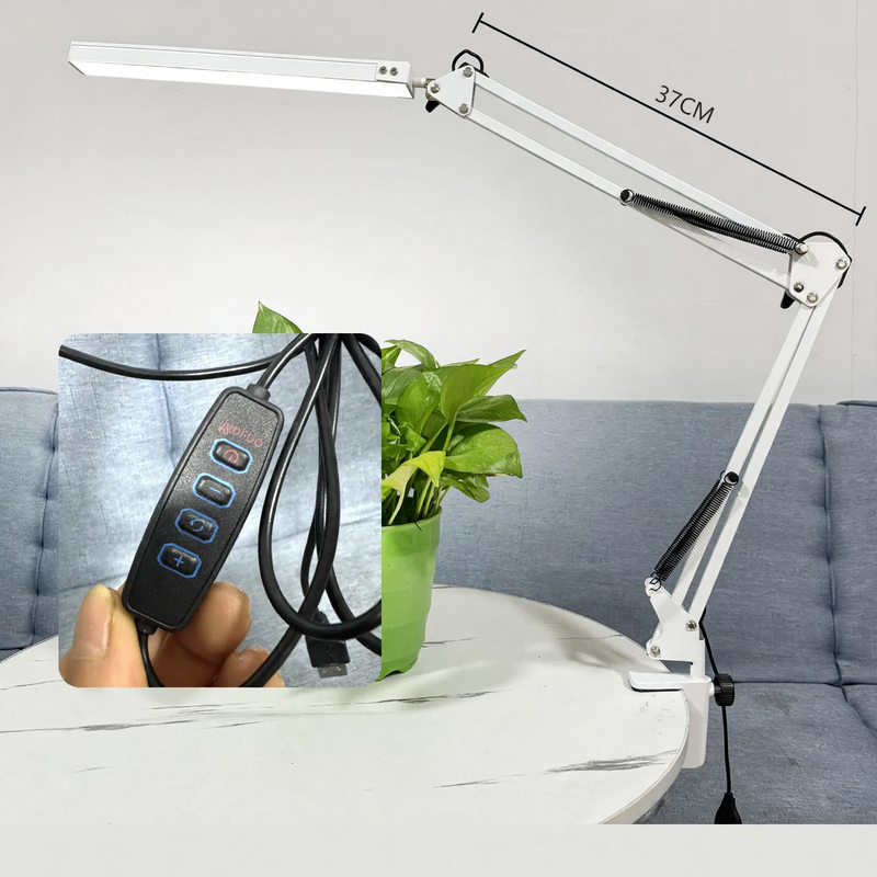 Foldable LED Desk Lamp with Long Arm