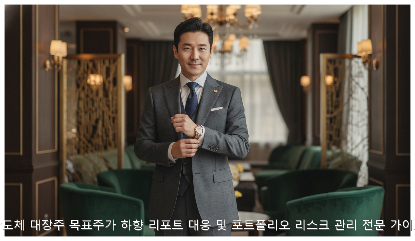 반도체 대장주 목표주가 하향 리포트 대응 및 포트폴리오 리스크 관리 전문 가이드 핵심 안내 및 분석 인포그래픽 (4)