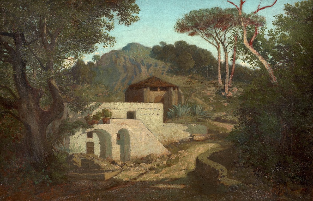 Paysage méditerranéen à la villa