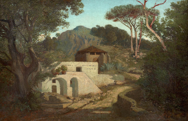 Paysage méditerranéen à la villa