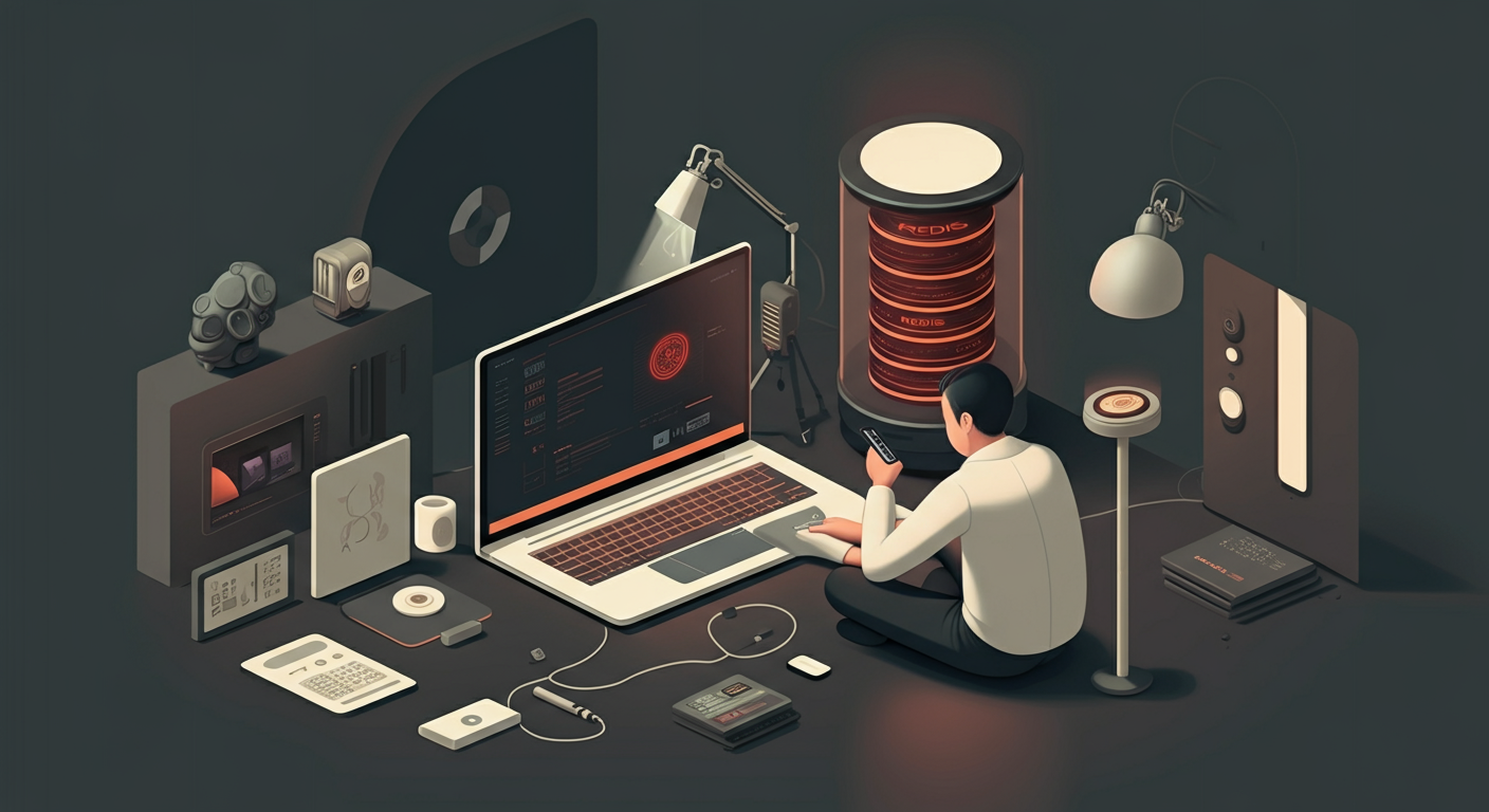 AI 생성 이미지: Redis 인메모리 데이터 유실 방지를 위한 지속성 설정