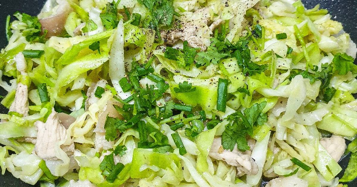 Bắp cải xào thịt