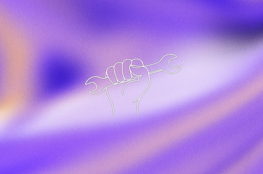 Skills-based learning – illustration of people engaged in practical skill training