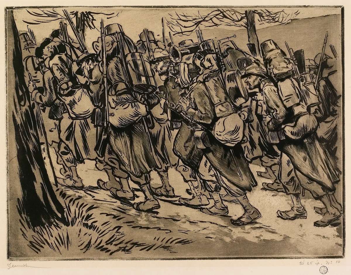 Bataillon En Marche 19th Century