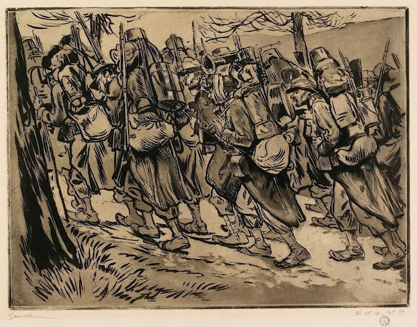 Bataillon En Marche 19th Century