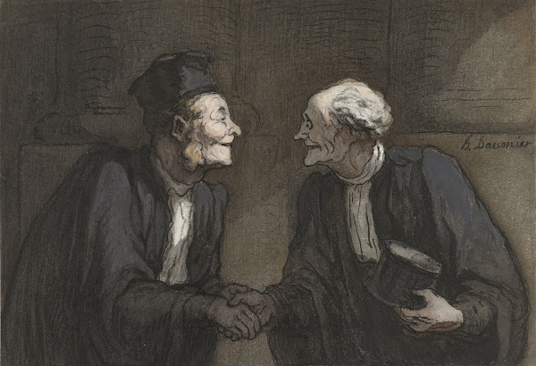 Deux avocats la poignée de main 1818   1879