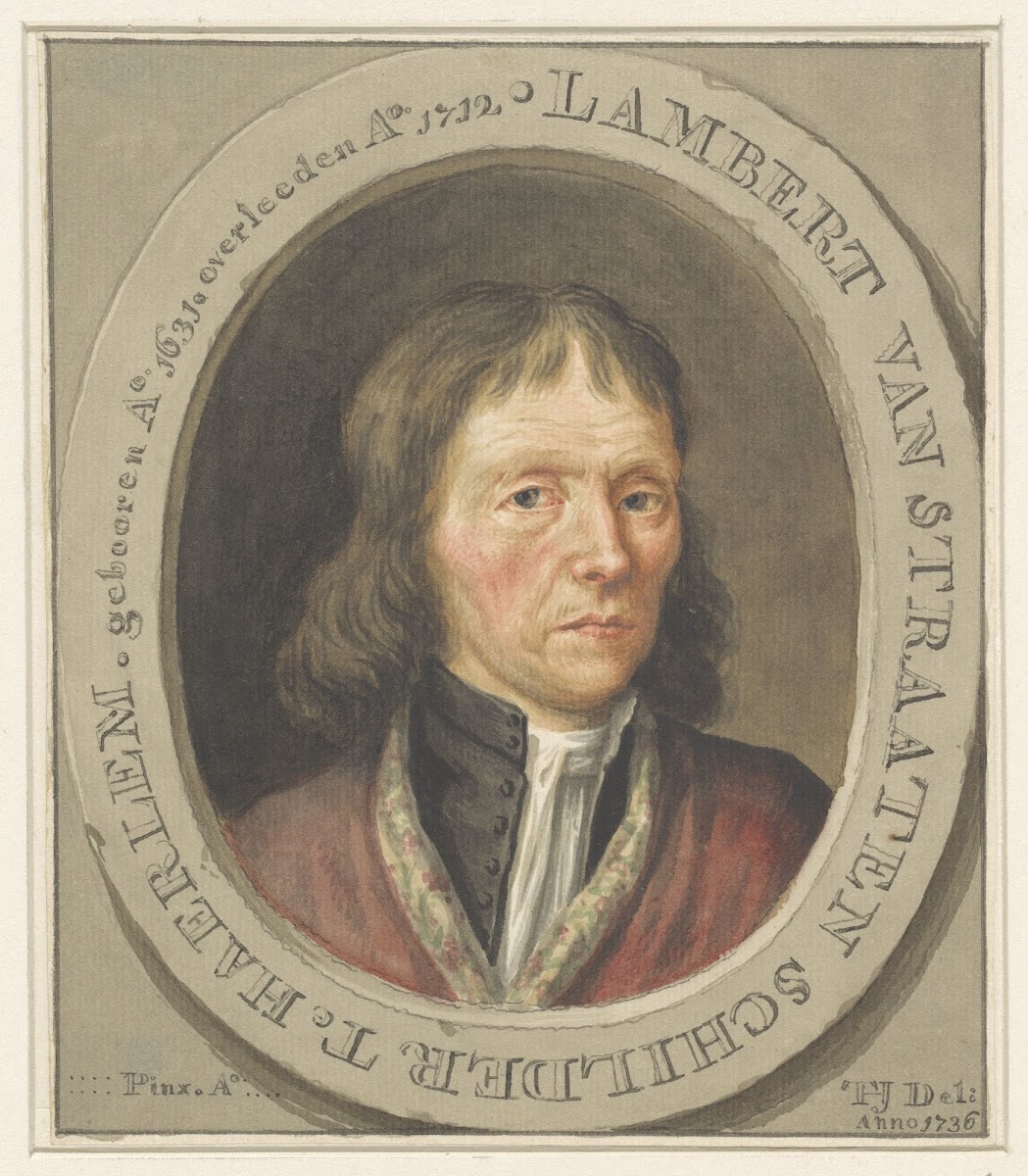Portret van de schilder Lambert van Straaten 1736