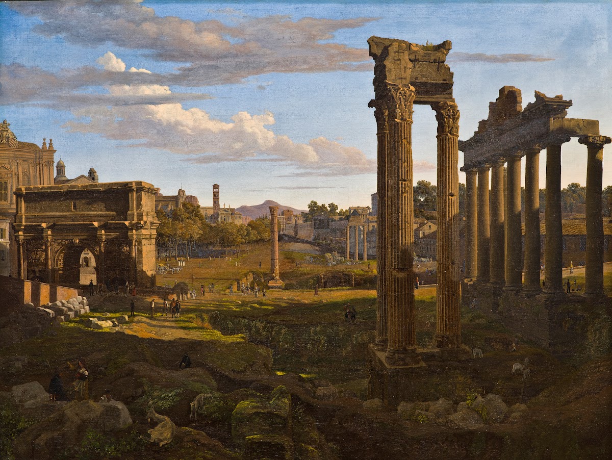 View From The Capitol Looking Towards The Forum Romanum  C 1826