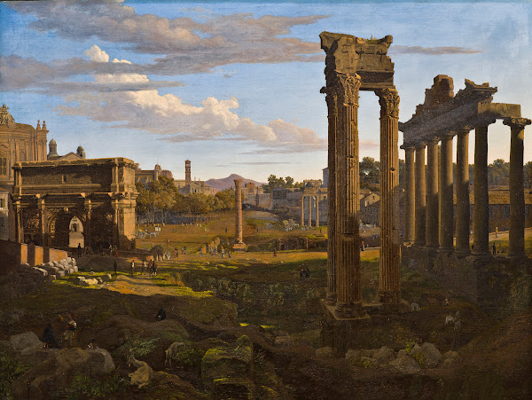 View From The Capitol Looking Towards The Forum Romanum  C 1826