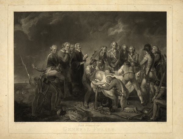 The burial of General Fraser 19th century