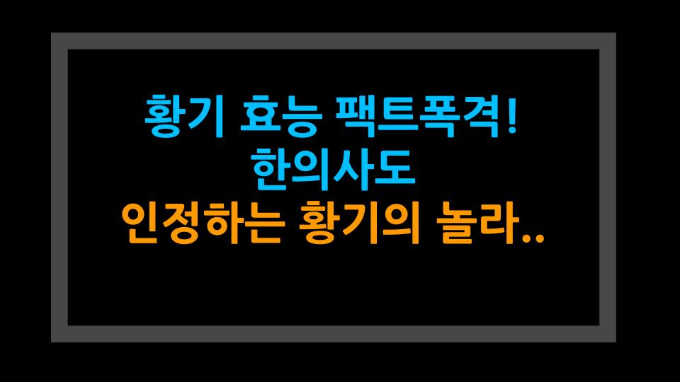 황기 효능 팩트폭격! 한의사도 인정하는 황기의 놀라운 효과 5가지