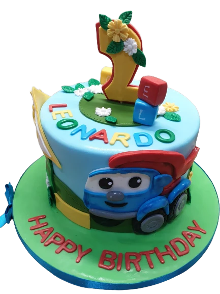 Leo The Truck 2nd Birthday Cake CB-NC513