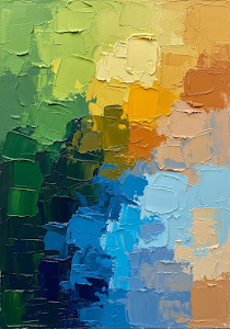 Abstract Impasto Blocks