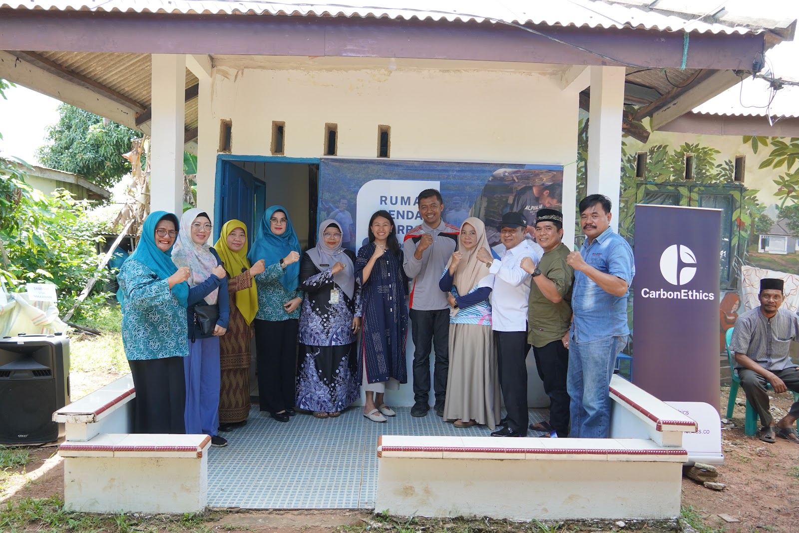 Inauguration of the Low Carbon House by CarbonEthics in Tanjung Siambang, Tanjung Pinang city, Riau Island