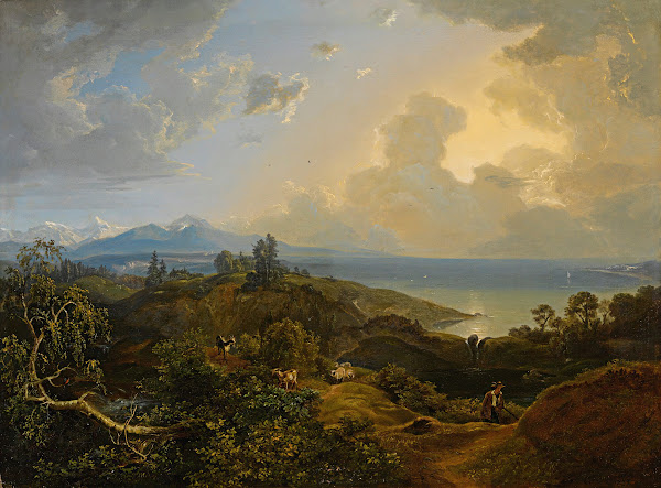 An extensive landscape in Bavaria or theSalzkammergut 1823
