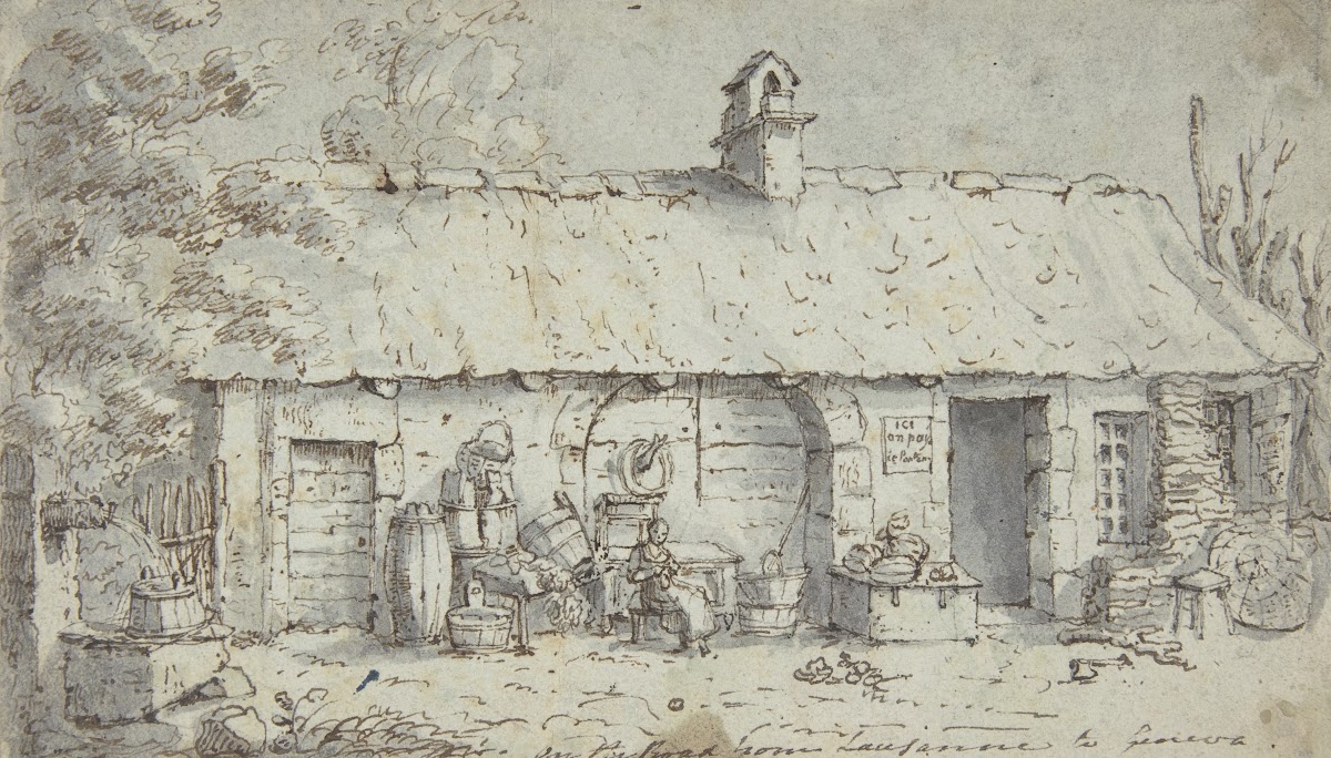 Cottage on the Road from Lausanne to Geneva ca 1800
