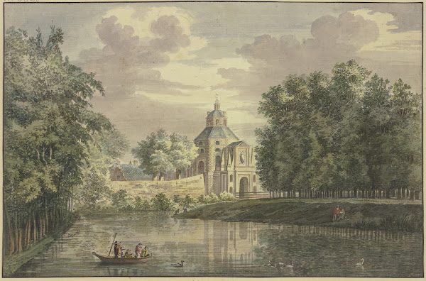 Tor zu Utrecht mit einem Teil der Promenade