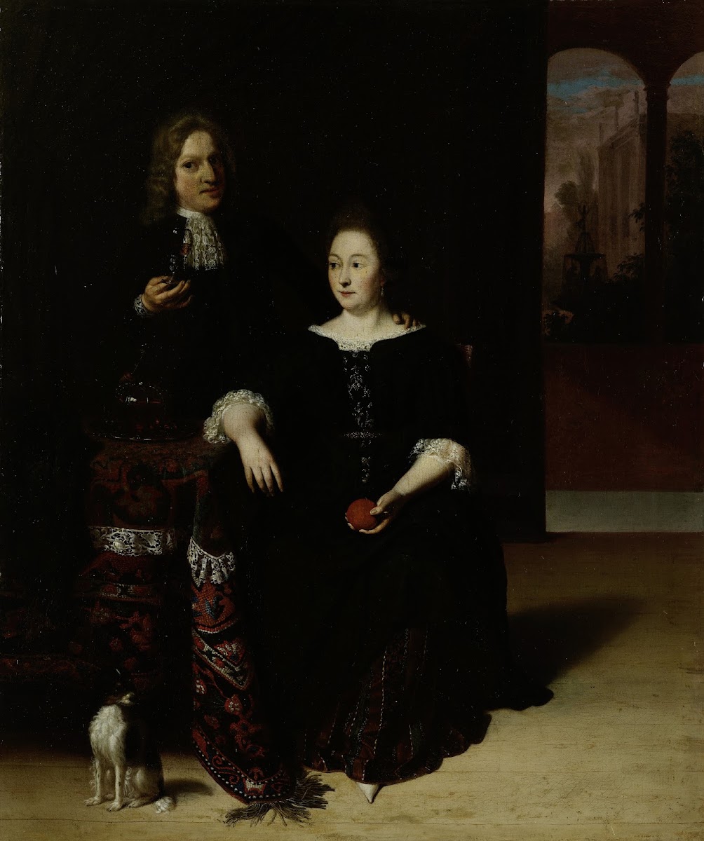 Portrait of a Woman and a Man in an Interior 1694