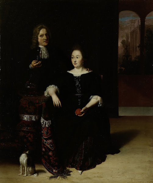 Portrait of a Woman and a Man in an Interior 1694