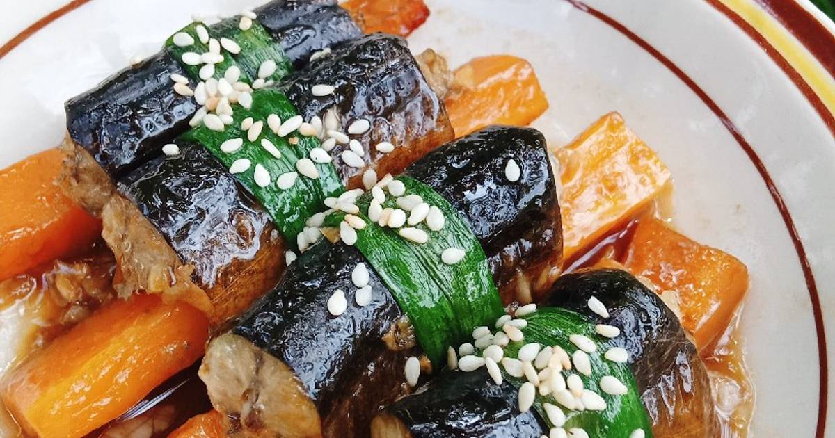 Lươn cuộn carrot nướng sốt nước tương