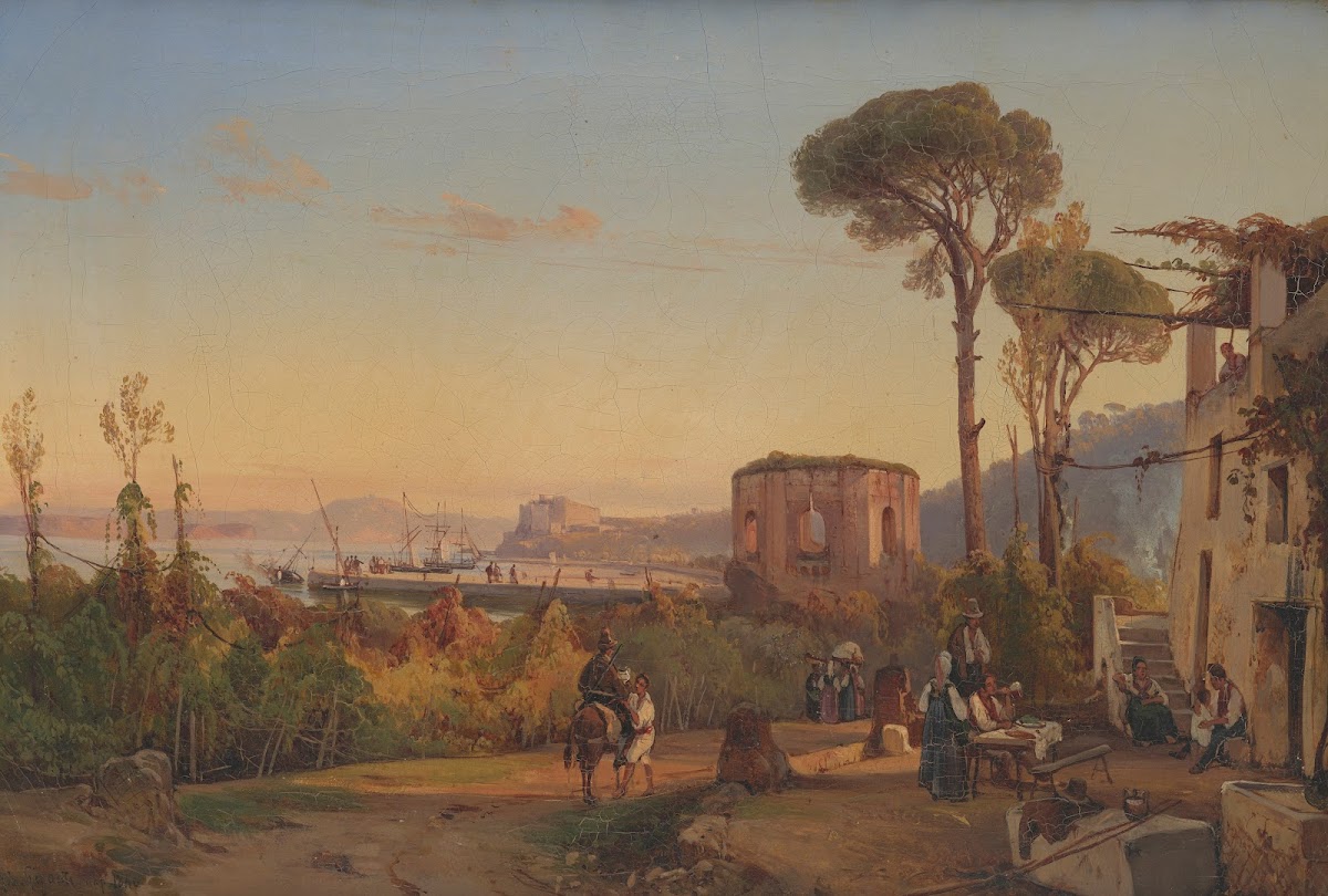 View of the Gulf of Naples with the Fishing Port 1840