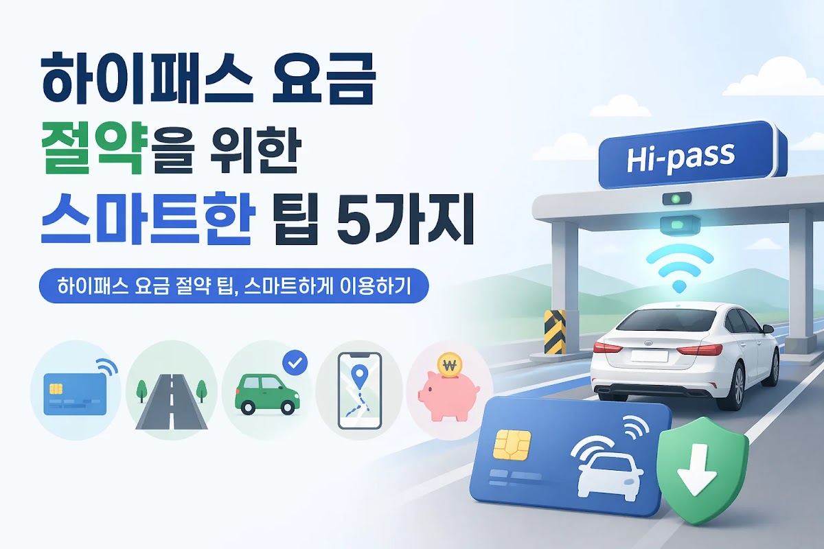 하이패스 요금 절약을 위한 스마트한 팁 5가지