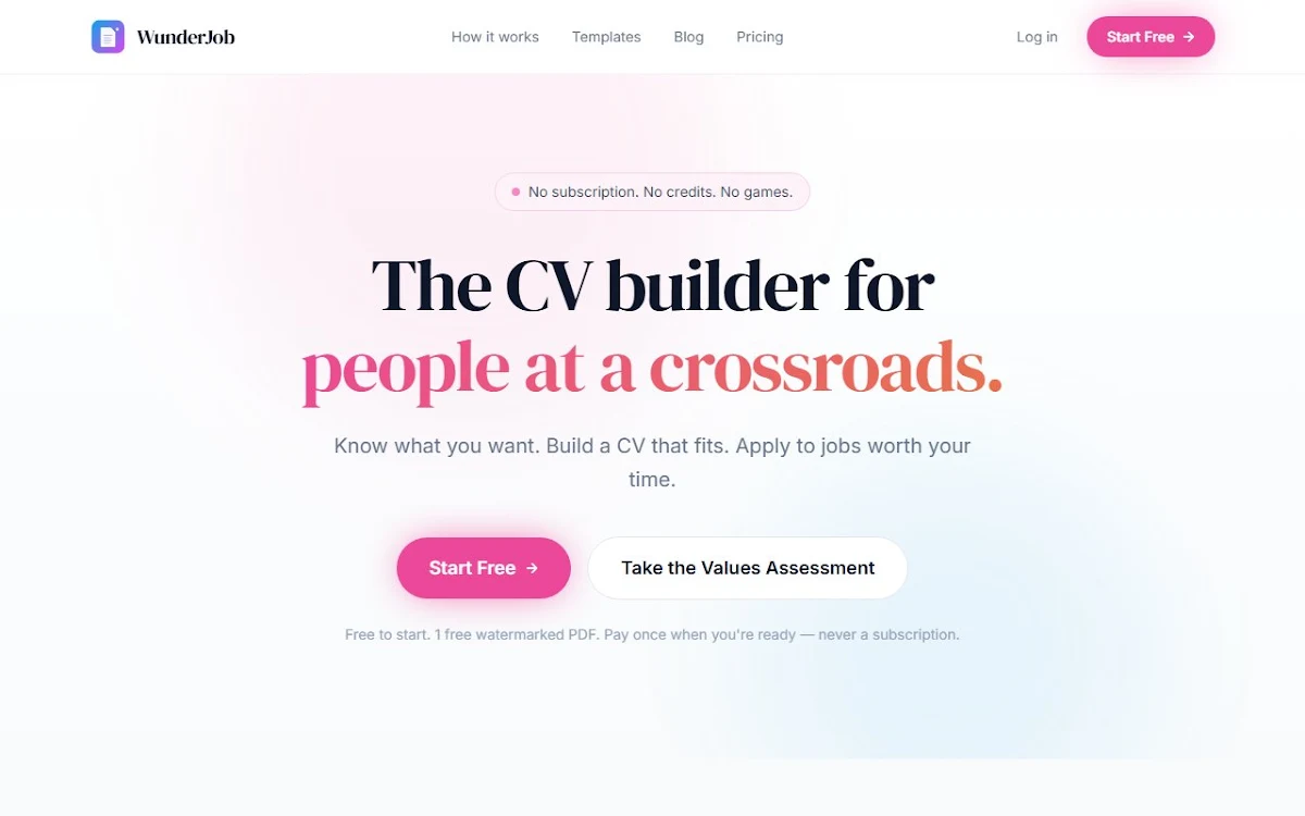 Captura de wundercv.com