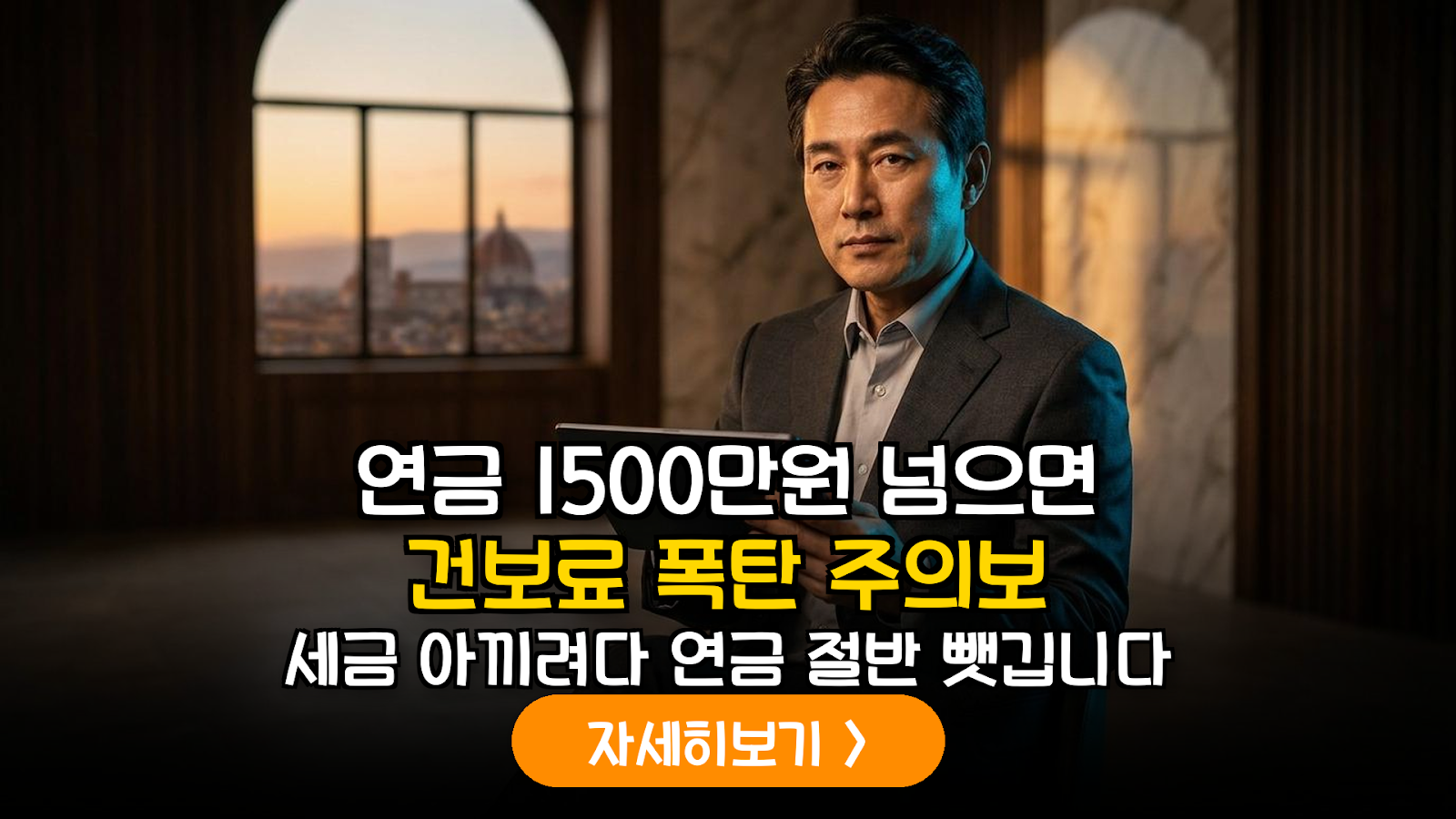 사적연금 1,500만 원 초과 시 분리과세(15%) vs 종합과세 선택에 따른 건보료 영향 분석