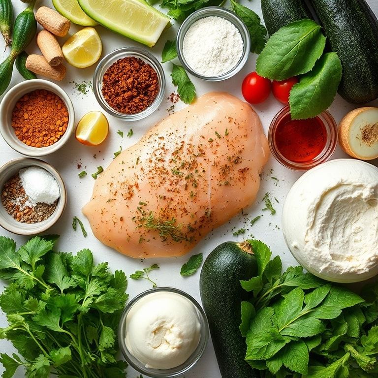 Ingredients for Mediterranean Chicken Zucchini Bake: Healthy Flavor in Every Bite – Easy, Quick & Family‑Friendly Dinner
