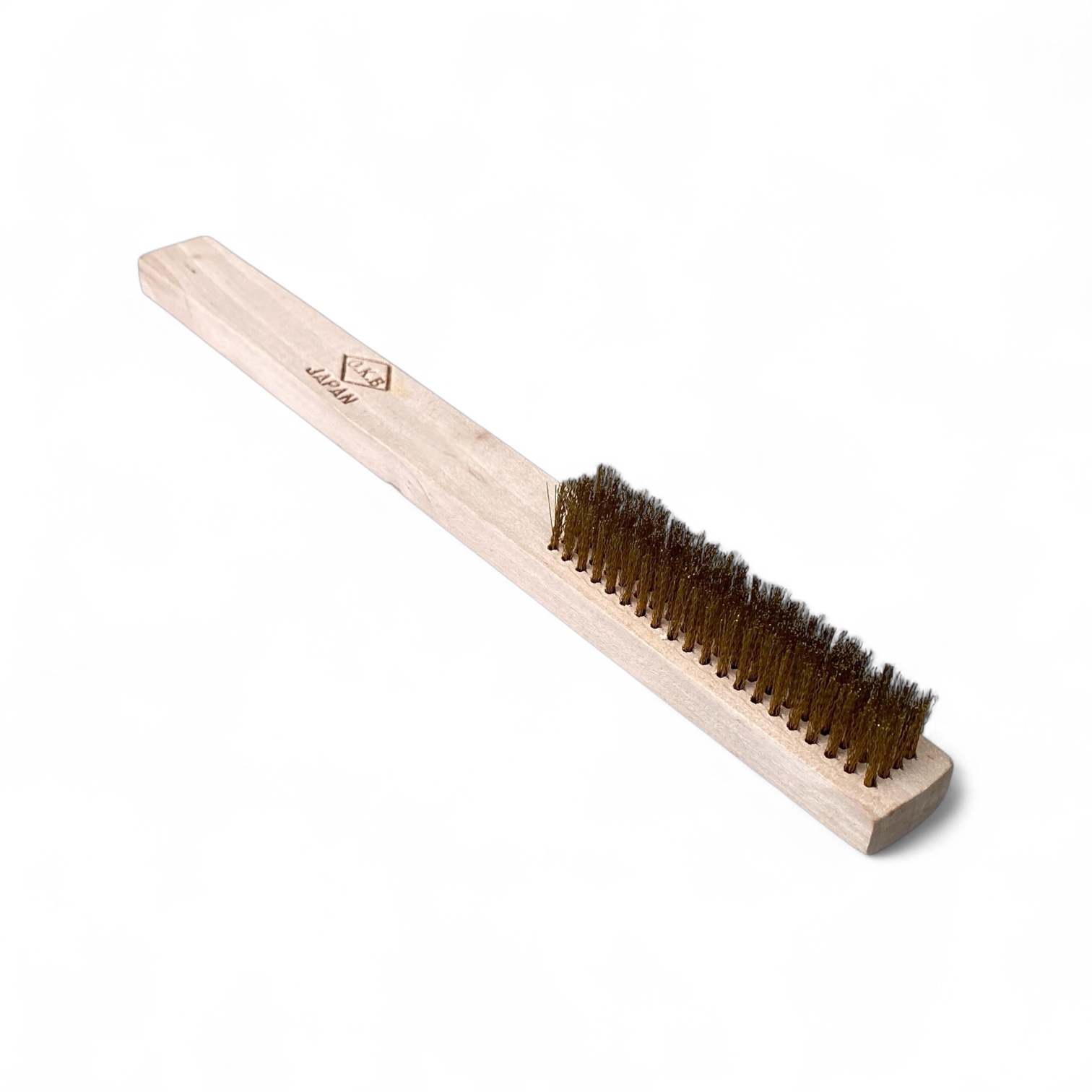 OKB Brass Steel Brush with Wood Handle