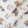 Детское сменное постельное белье 4 эл Twins Satin Limited Teddy Bears бежевый светлый