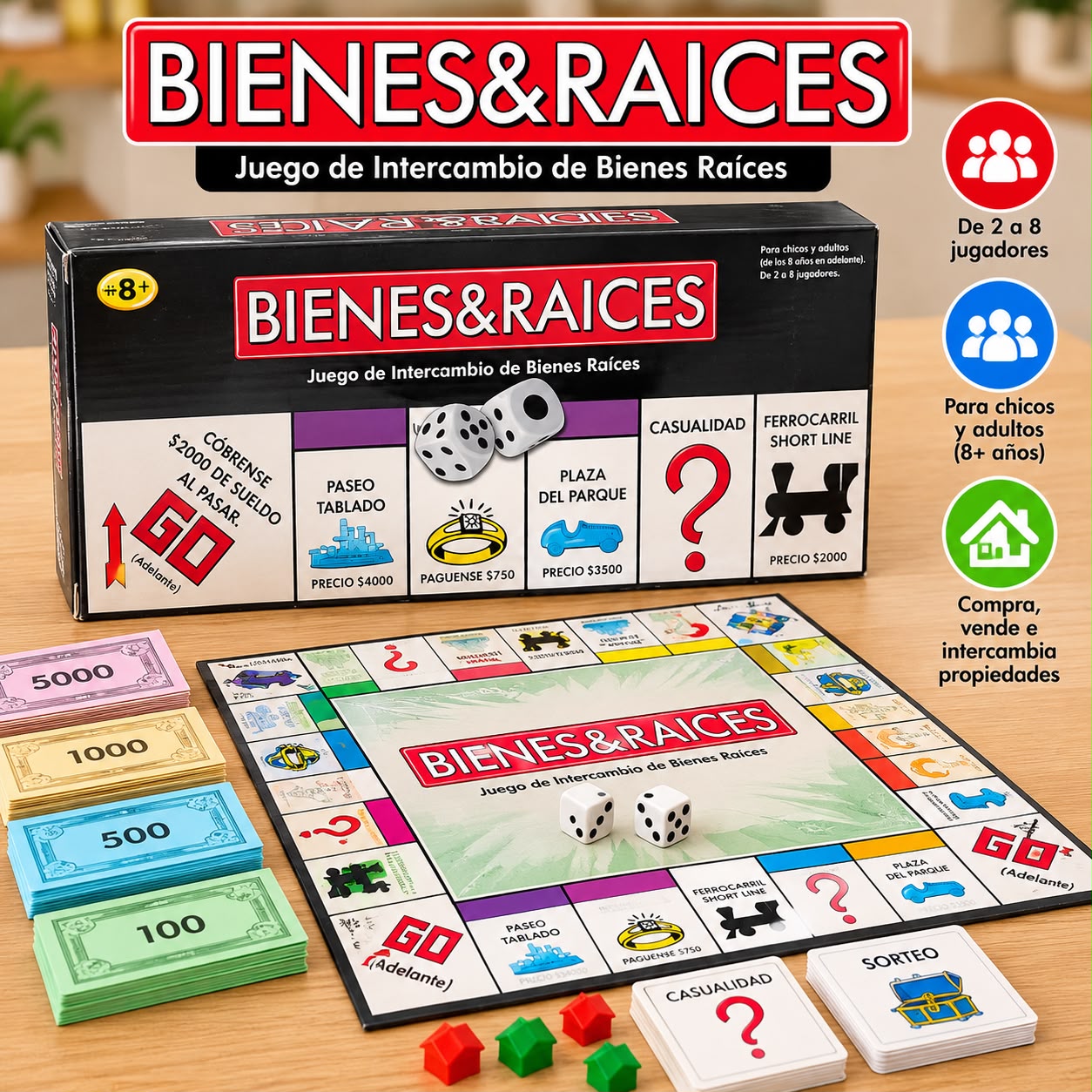 Juego de mesa Bienes & Raíces