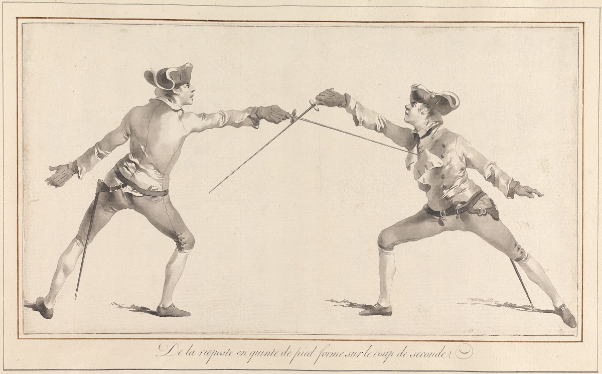 De la Risposte en Quinte de Pied forme sur le Coup de Seconde 1763