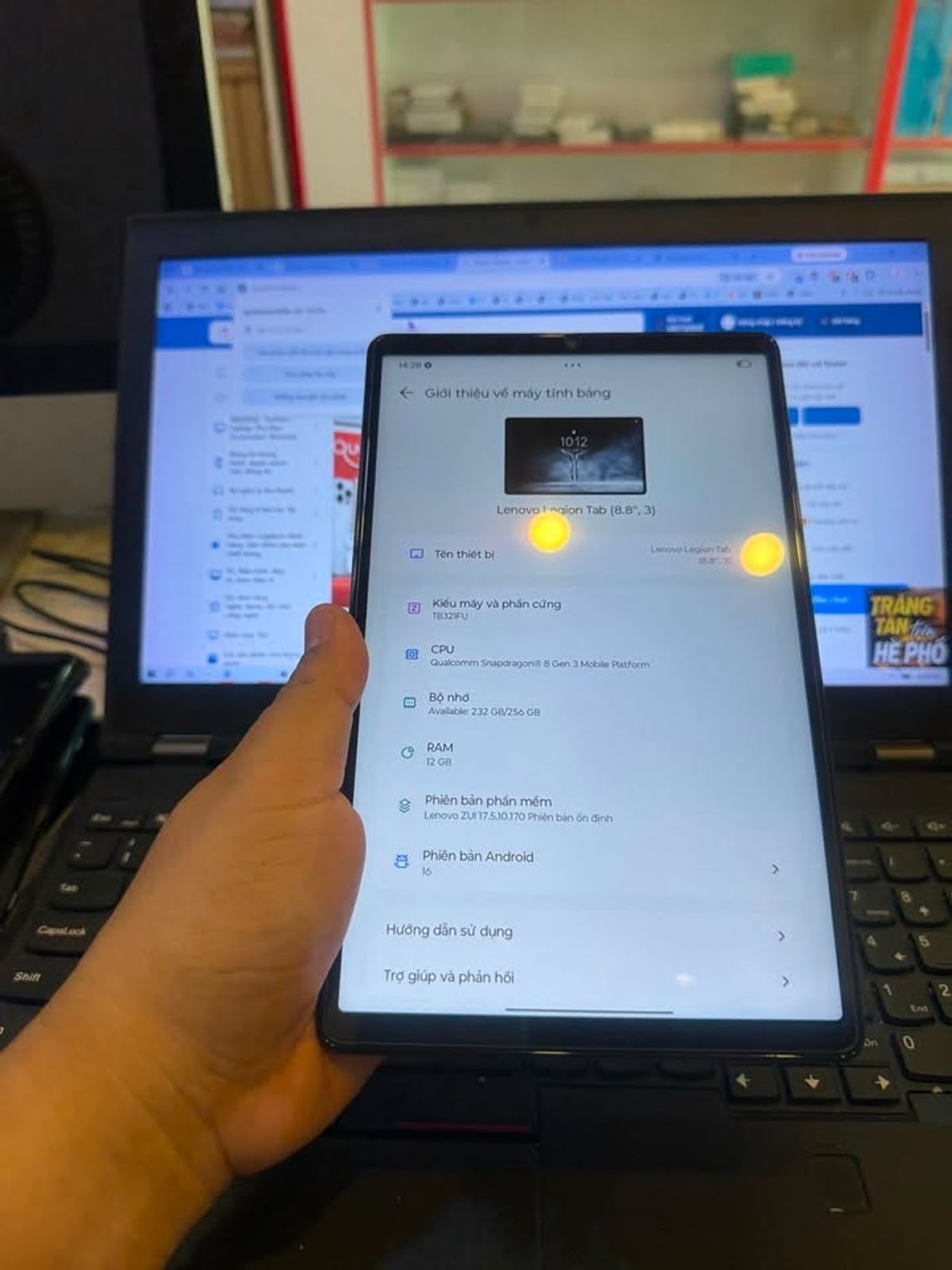 𝗟𝗘𝗡𝗢𝗩𝗢 𝗟𝗘𝗚𝗜𝗢𝗡 𝗧𝗔𝗕 𝟴.𝟴 𝗚𝗘𝗡 𝟯 𝟭𝟮𝗚𝗕 𝟮𝟱𝟲𝗚𝗕 – TABLET GAMING NHỎ GỌN, HIỆU NĂNG CỰC KHỦNG 🔥