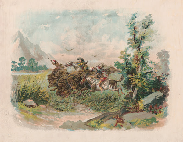 Buffalo hunt in the wild west 1897