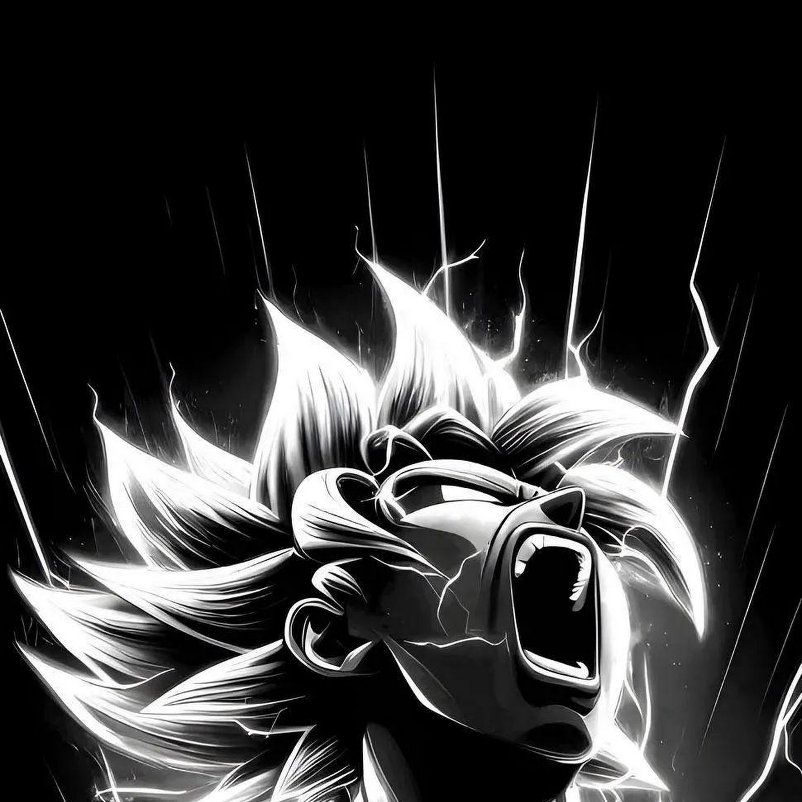 Download Goku Powering Up Anime Art iPhone