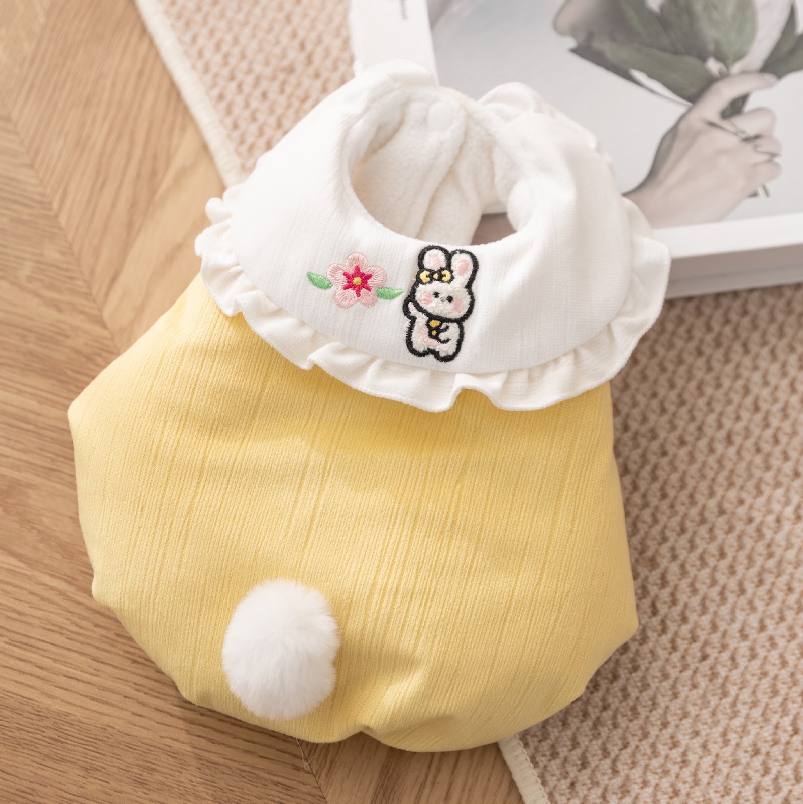 Warmth dress for cats, peach skin and lambswool