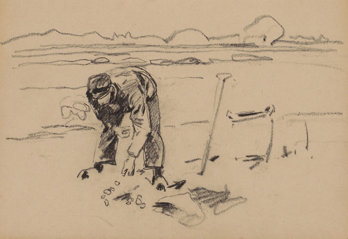 Boer aan het werk op het land 1893 1897