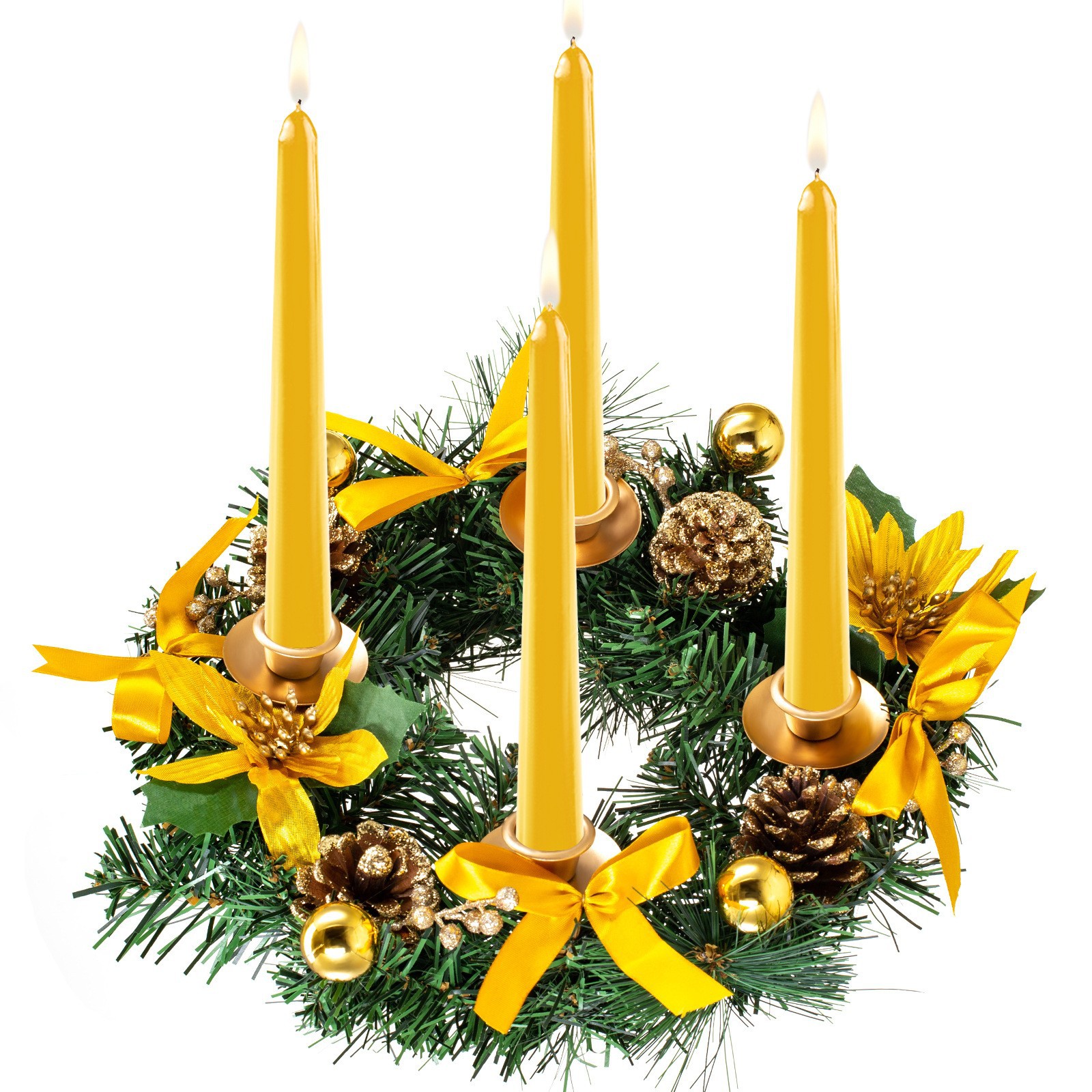 Weihnachtskranz mit Schleife, Adventsdekoration