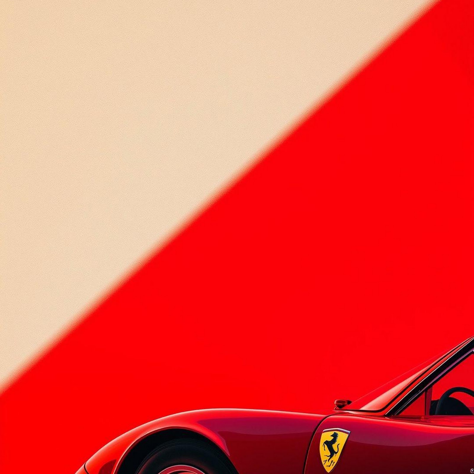 Download Classic Red Ferrari Dino Full HD iPhone