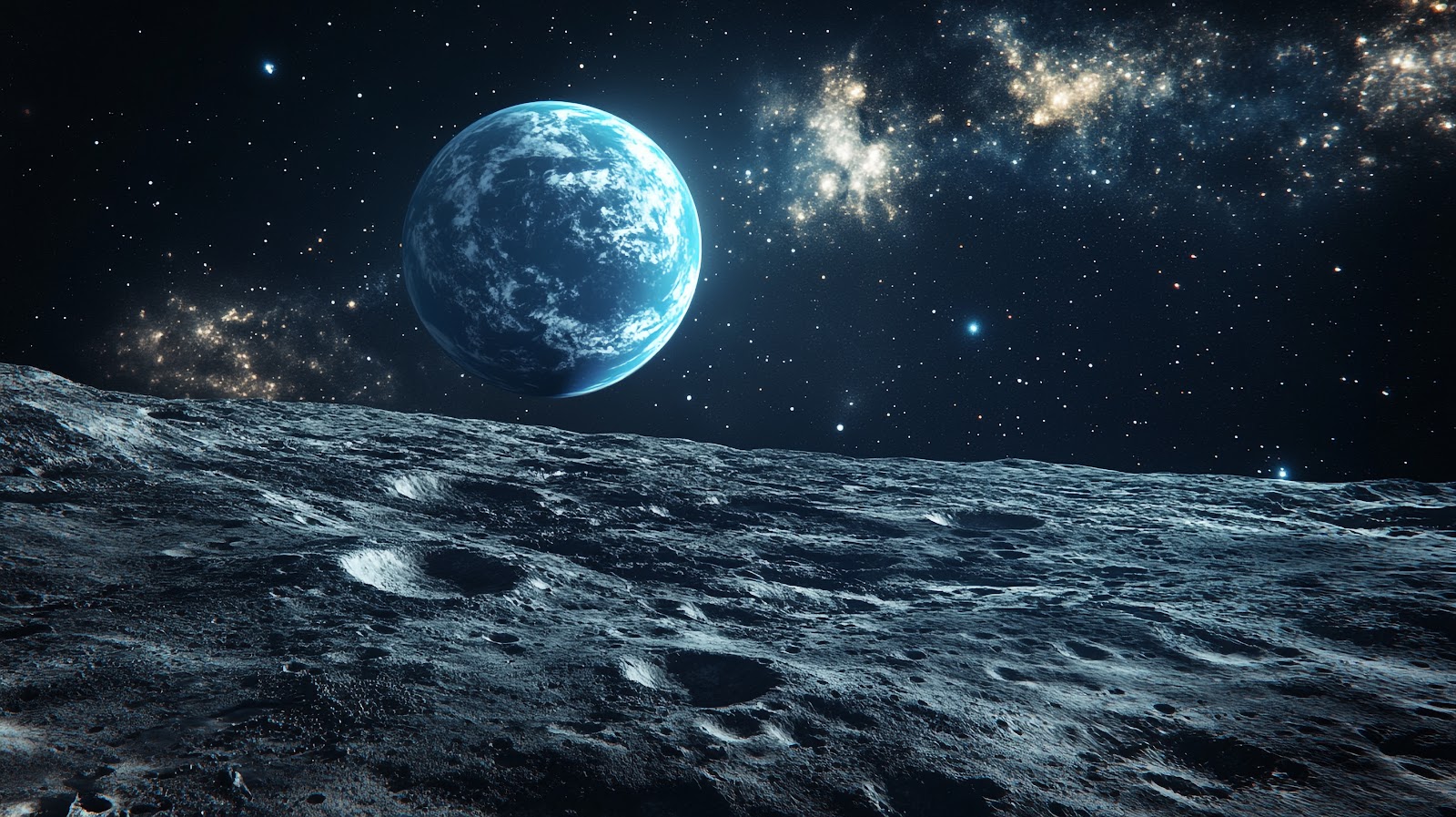 Earth From Moon Wallpaper