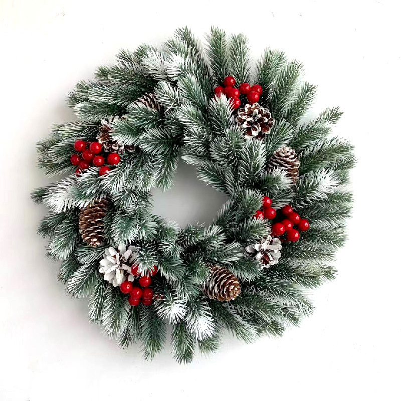 Christmas wreath with LED lighting, 40 cm
