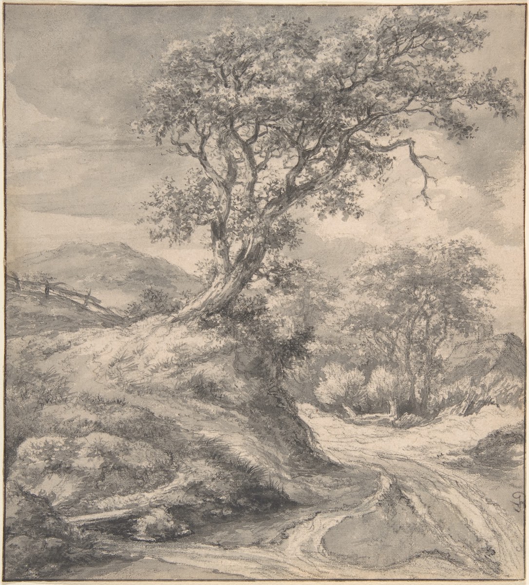Dune Landscape with Oak Tree 165055