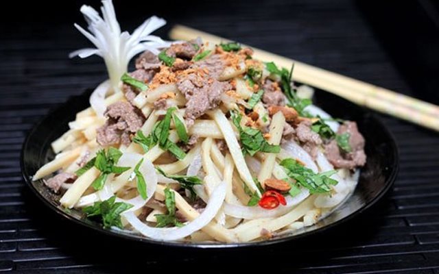 Gỏi Măng Tươi Trộn Thịt Bò
