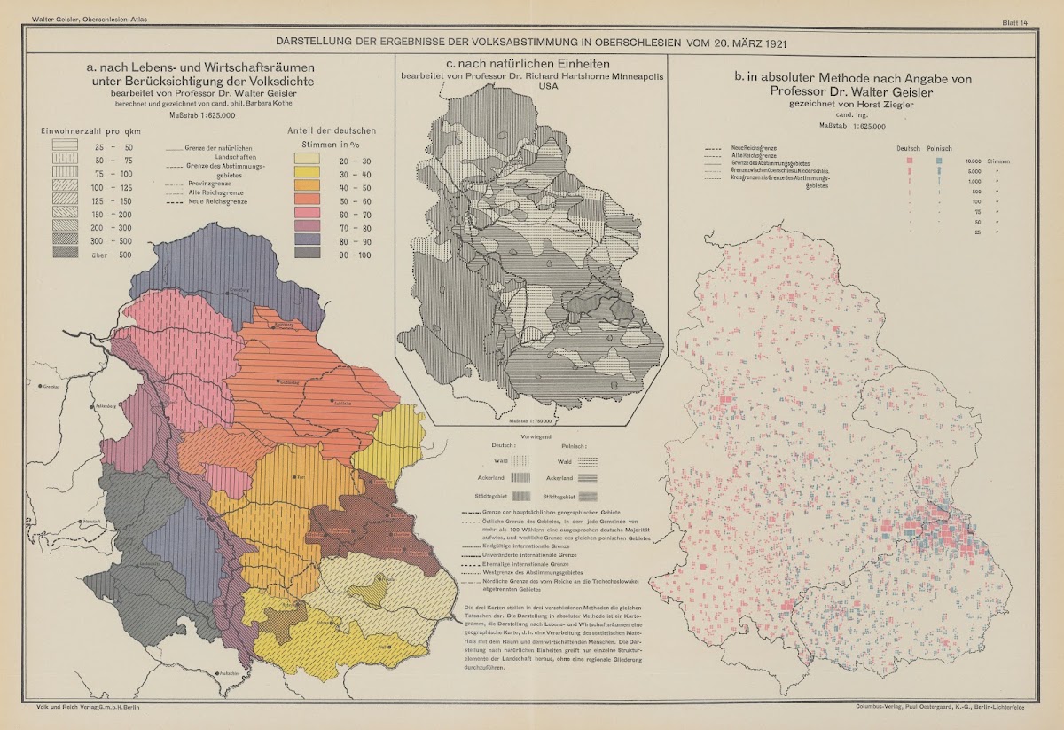 Die Ergebnisse der Volksabstimmung in Oberschlesien 1938